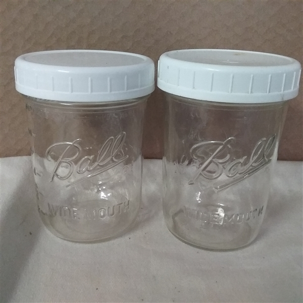 LARGE JARS, CANNING JARS, LIDS AND FUNNELS 