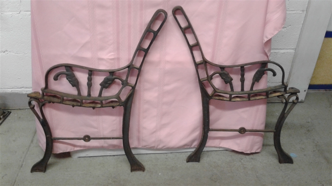 CAST IRON BENCH SIDES