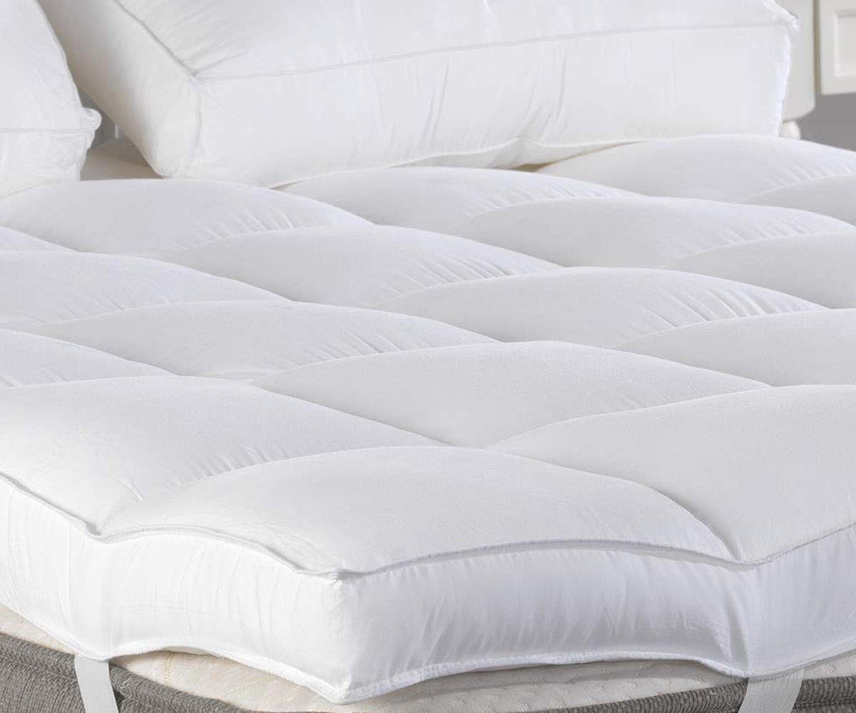 burlwood luxury 2'' down mattress topper
