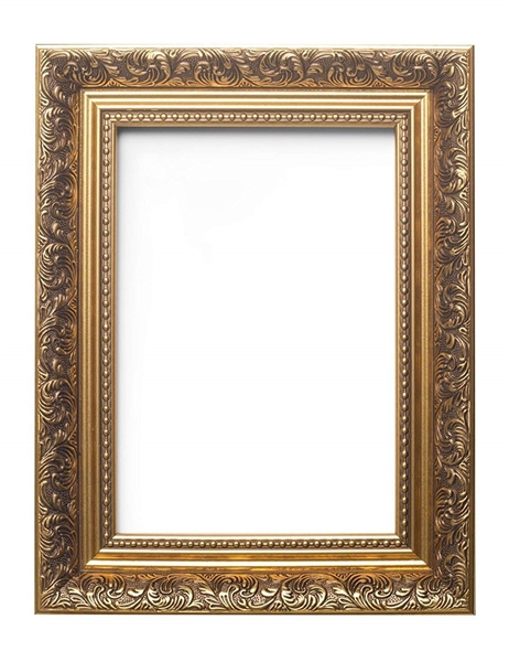 Ornate Swept Antique Style French Baroque Style Picture Frame 15 x 18