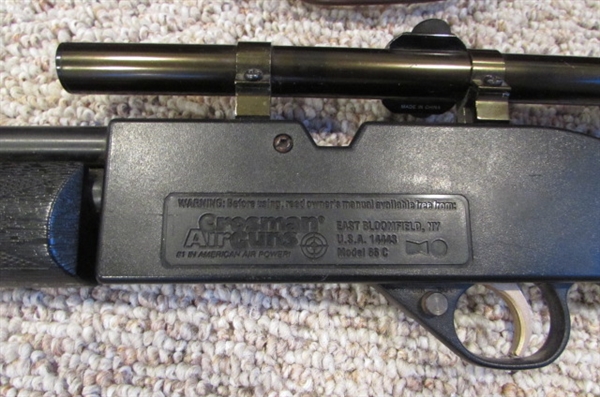 CROSMAN 66 POWERMASTER PELLET/BB GUN WITH SCOPE