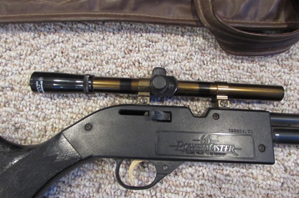 CROSMAN 66 POWERMASTER PELLET/BB GUN WITH SCOPE
