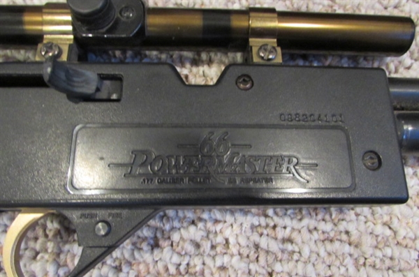 CROSMAN 66 POWERMASTER PELLET/BB GUN WITH SCOPE