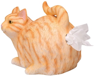 CAT TISSUE BOX HOLDER