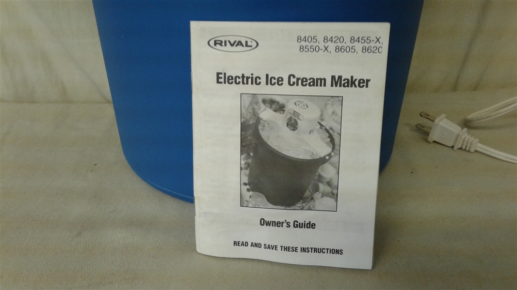 RIVAL ELECTRIC ICE CREAM MAKER