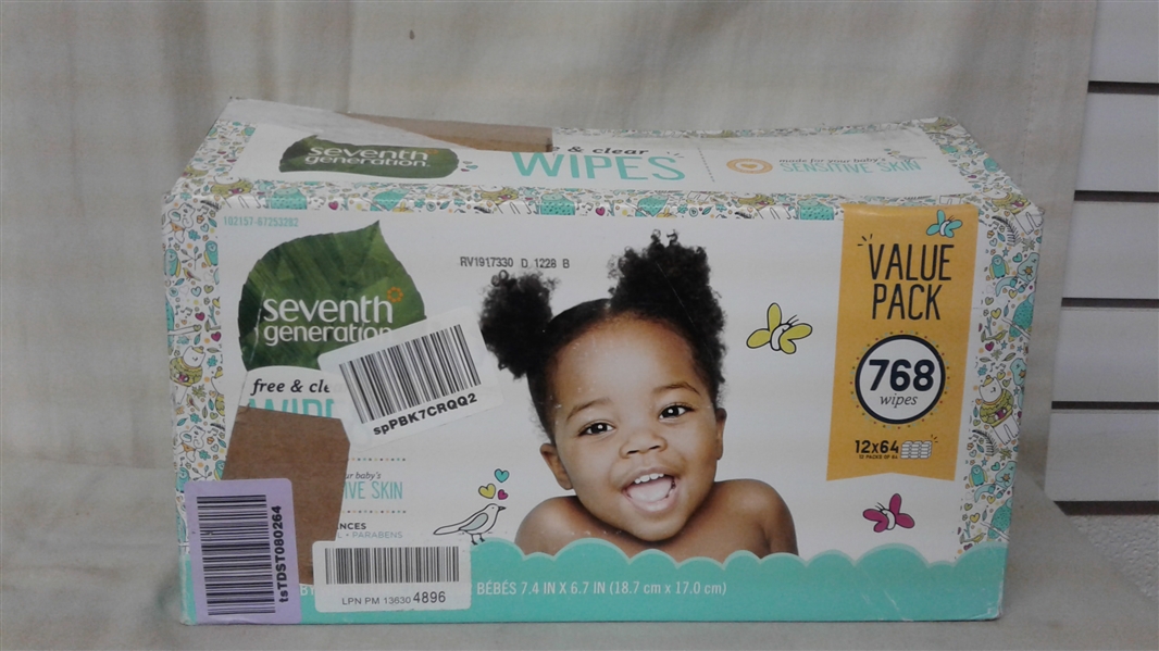 SEVENTH GENERATION SENSITIVE SKIN BABY WIPES 768