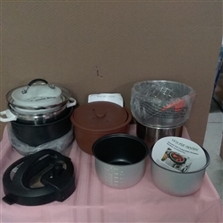 MISCELLANEOUS INSTA POT, VITACLAY AND OTHER COOKER ACCESSORIES 