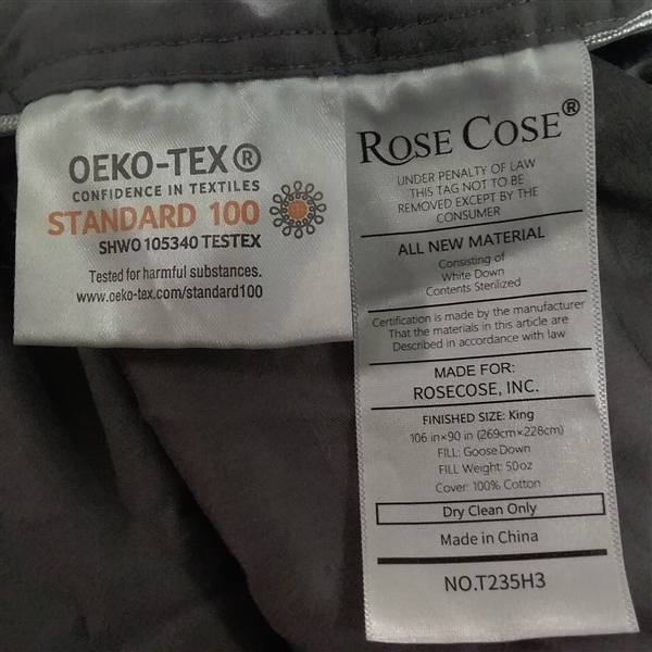 KING SIZE DOWN COMFORTER 