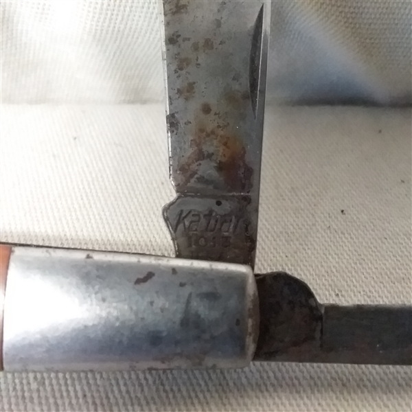 VINTAGE KABAR 2 BLADE BARLOW POCKET KNIFE