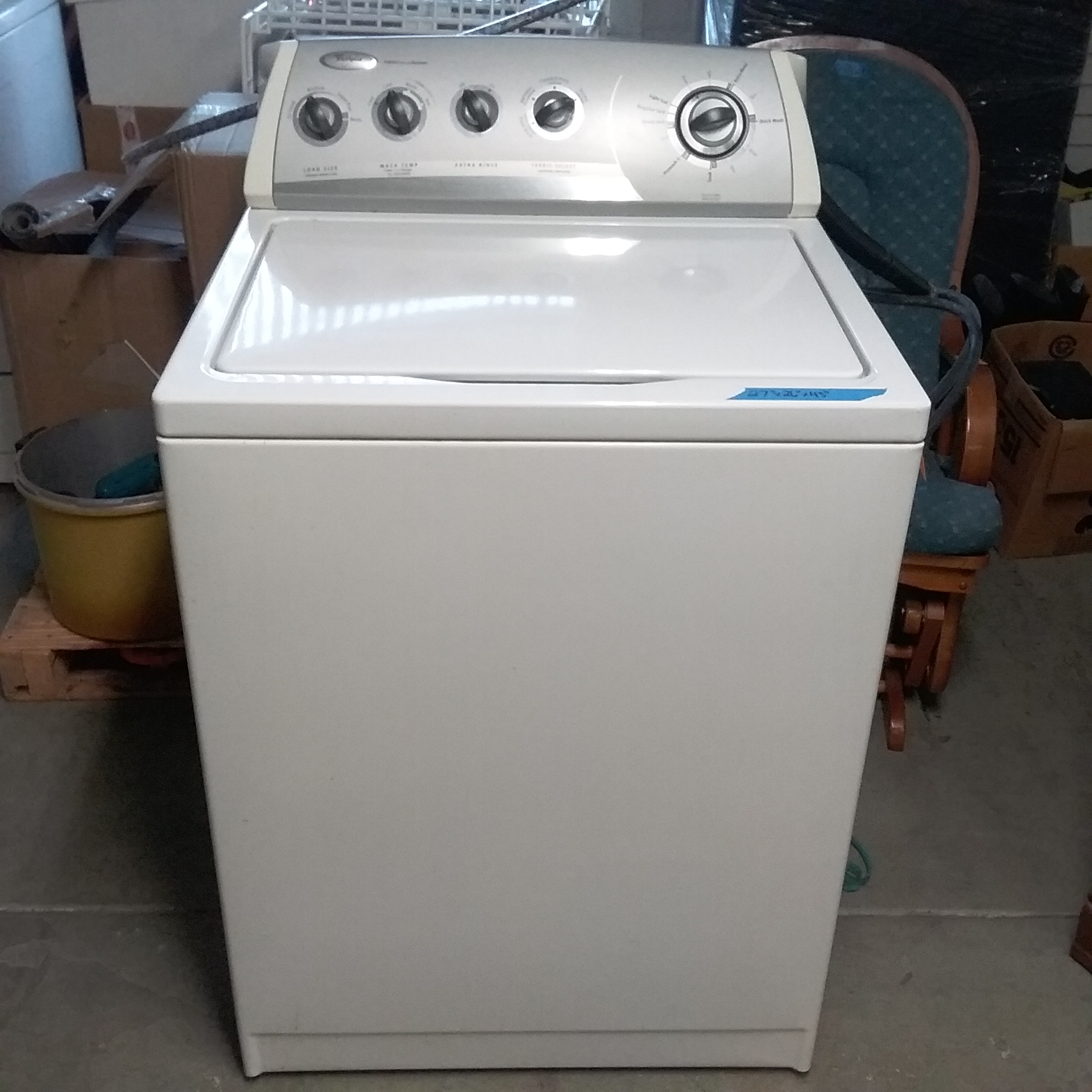 Lot Detail WHIRLPOOL FABRIC SENSE SYSTEM WASHING MACHINE