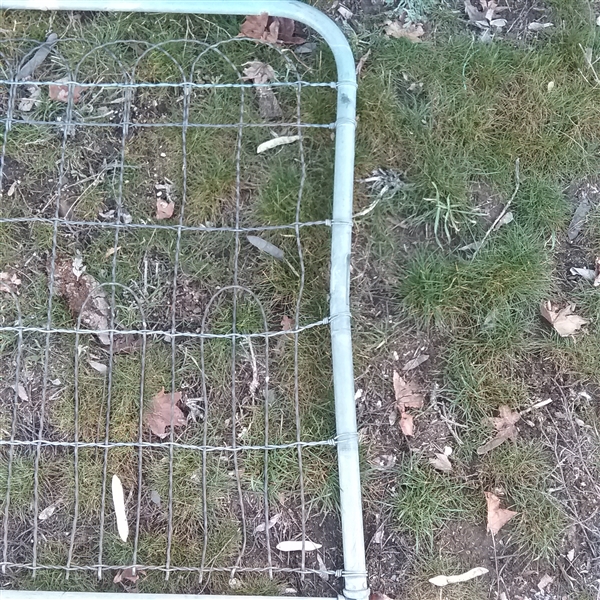 Galvanized Metal Gate 40 tall