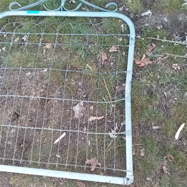 Galvanized Metal Gate 40 tall