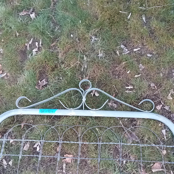 Galvanized Metal Gate 40 tall