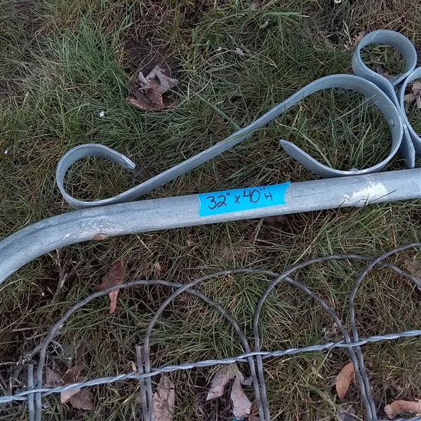 Galvanized Metal Gate 40 tall