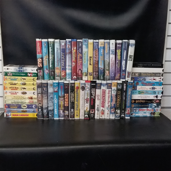 Huge Collection of Kids VHS Movies 50+