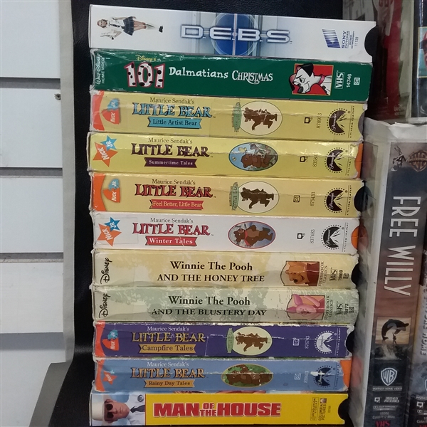 Huge Collection of Kids VHS Movies 50+