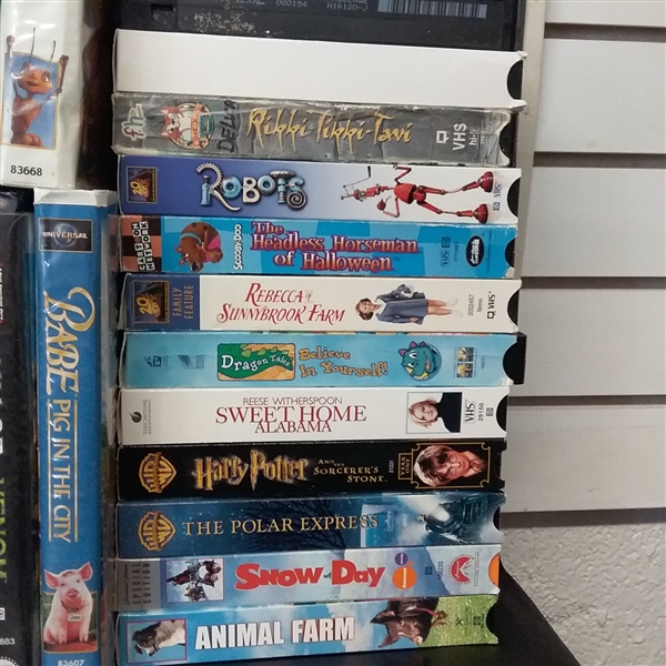 Huge Collection of Kids VHS Movies 50+