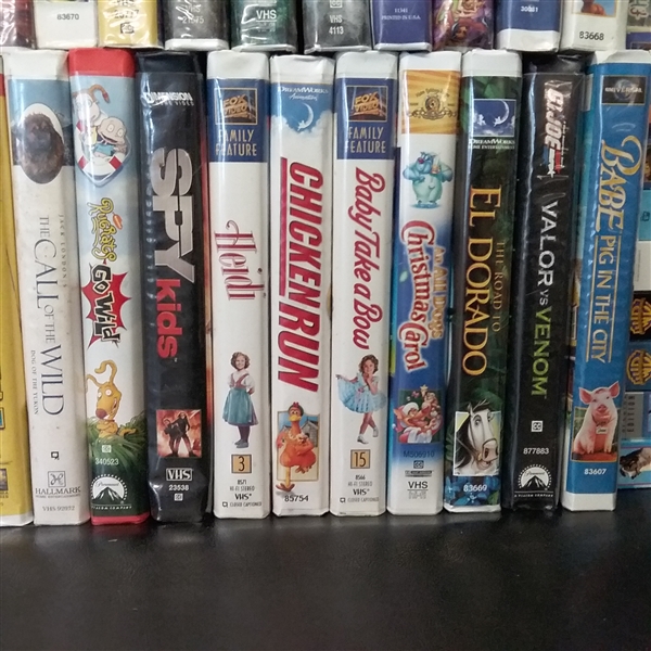 Huge Collection of Kids VHS Movies 50+