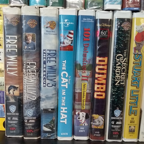 Huge Collection of Kids VHS Movies 50+