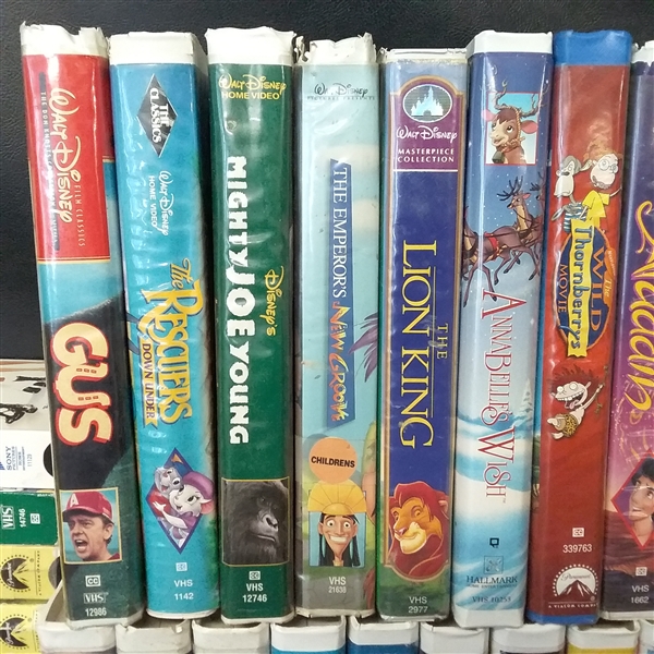 Huge Collection of Kids VHS Movies 50+