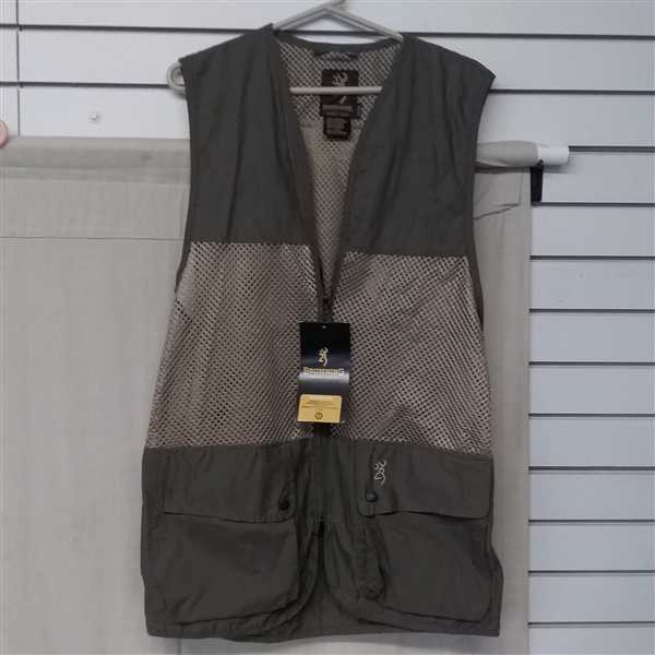BROWNING KHAKI/SAGE MESH UPLAND DOVE VEST MEDIUM