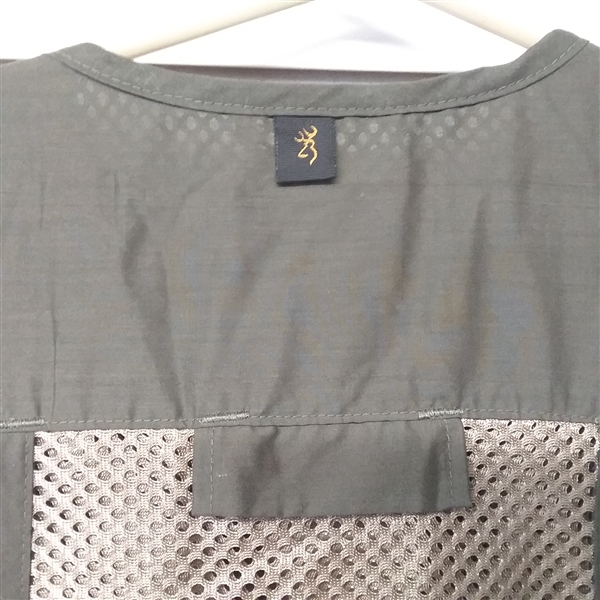 BROWNING KHAKI/SAGE MESH UPLAND DOVE VEST MEDIUM