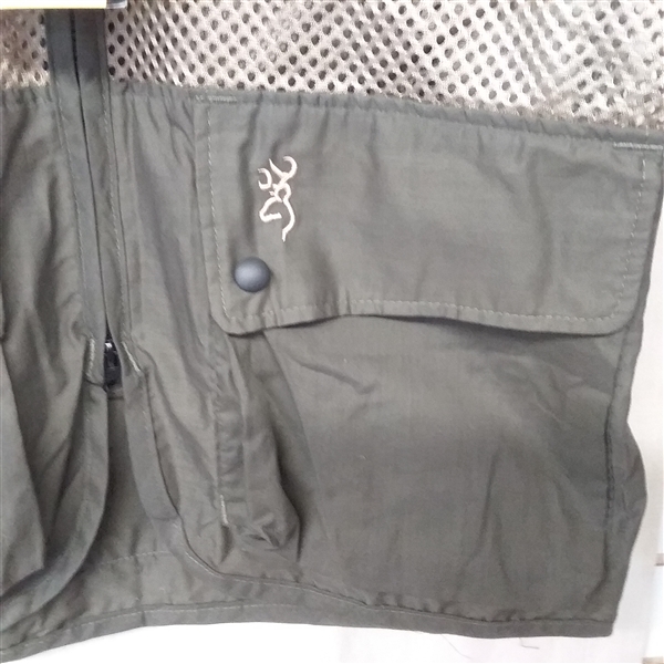 BROWNING KHAKI/SAGE MESH UPLAND DOVE VEST MEDIUM