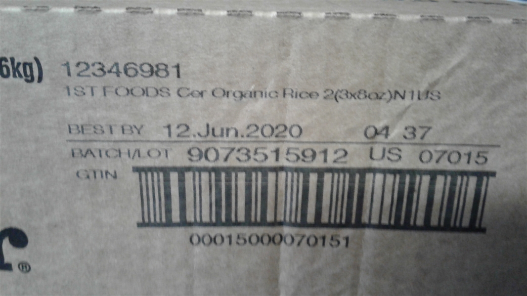 Gerber Baby Cereal Organic Rice Cereal, 8 Ounces (Pack of 6)