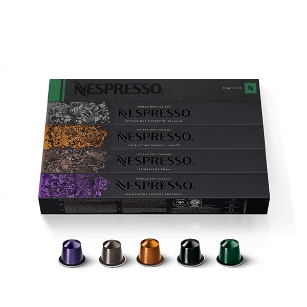 Nespresso Capsules Variety Pack 50 Count Coffee Pods