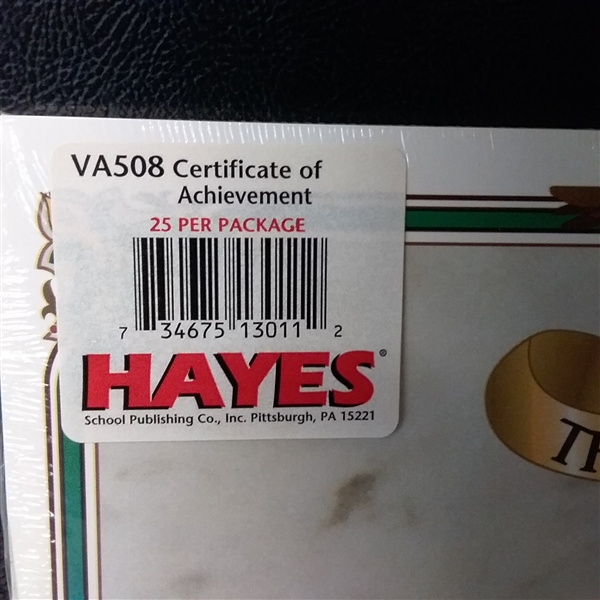 Achievement and Honor Roll Award Certificates