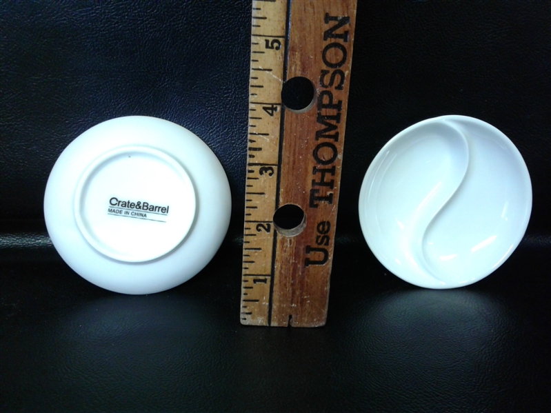 IVORY & BROWN DINNERWARE PLUS EXTRAS