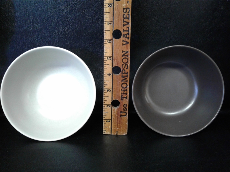 IVORY & BROWN DINNERWARE PLUS EXTRAS