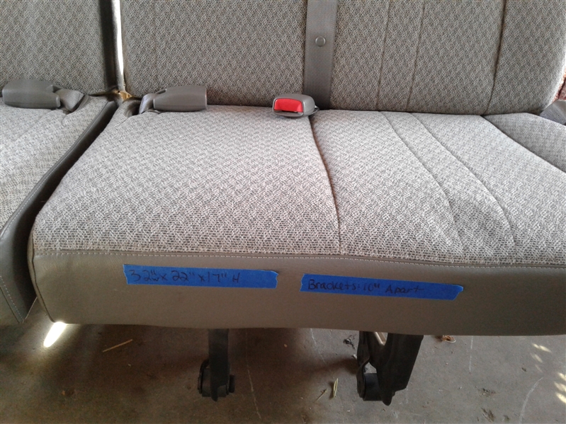 2009 Chevy Express Van Bench Seat 2 Piece 