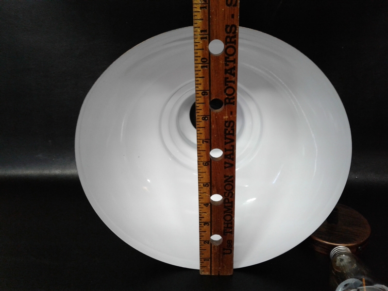 Paint Brushed Bronze Light Fixture