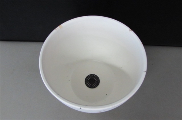 Marble Plant Pot, 8.5 Modern Nordic Style Ceramic Marble Look Scrub Pots for Plants-Plant Pots Indoor with Drainage Hole and Ceramic Tray for Succulents/Plants/Flowers
