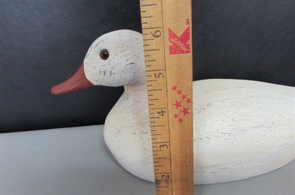 PAIR OF HANDCARVED & PAINTED WOODEN DUCKS