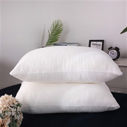 Oaskys Bamboo Bed Pillow with Zipper Removable Case- 1 Pillow