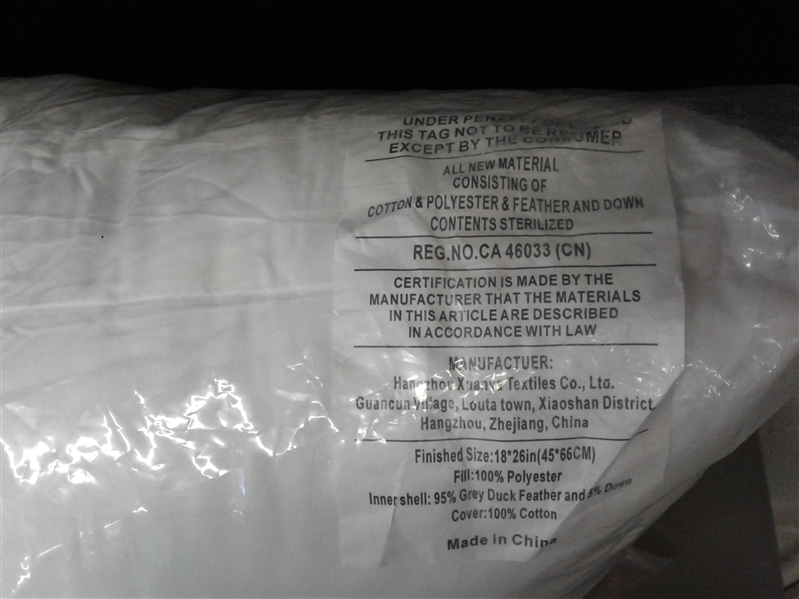 Luxury Down Feather Bed Pillow
