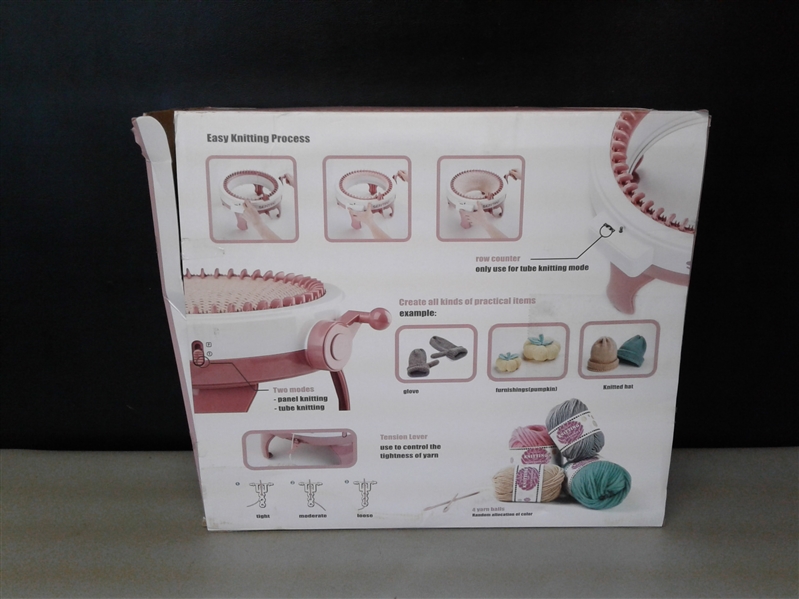 Knitting Machine, Smart Weaving Loom Knitting Round Loom, Knitting Board Rotating Double Knit Loom Machine, 40 Needles Knitting Loom Machines Weaving Loom Kit for Adults and Kids