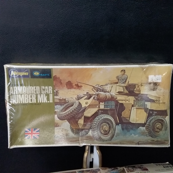 Lot of 9 Vintage Model Sets Military Vehicles