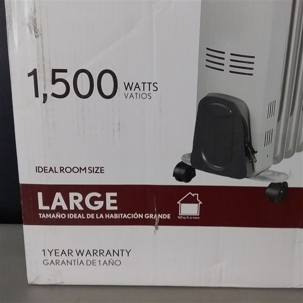 Sai 1500-Watt Electric Oil-Filled Radiator Portable Heater