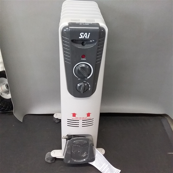 Sai 1500-Watt Electric Oil-Filled Radiator Portable Heater
