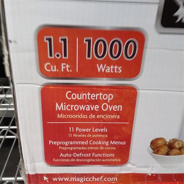 Magic Chef 1.1 cu. ft. Countertop Microwave in White