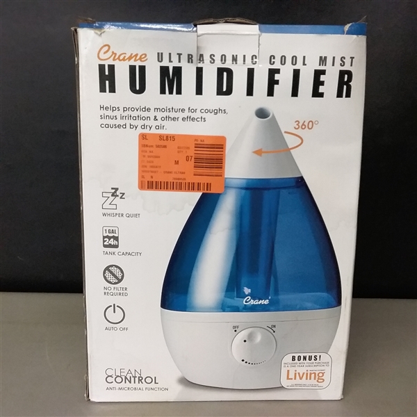 Crane 1 Gal. Drop Cool Mist Humidifier
