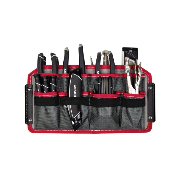 Husky 18 in. Large Mouth Tool Bag with Tool Wall
