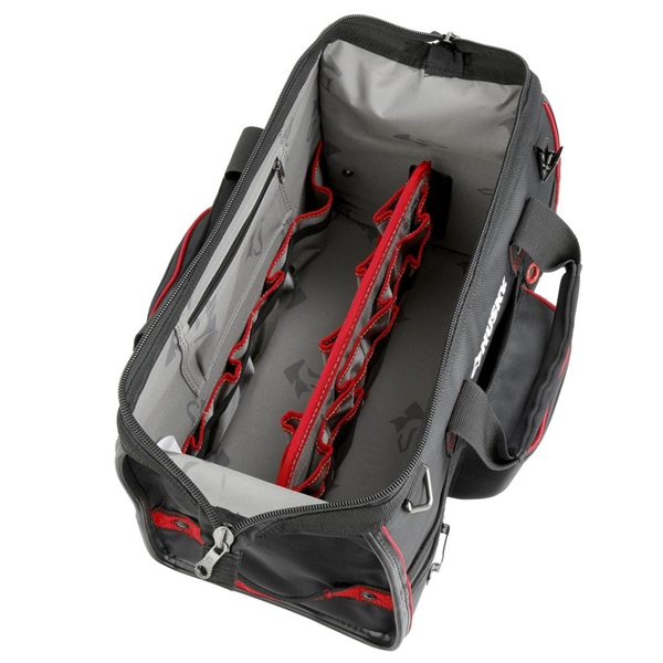 Husky 18 in. Large Mouth Tool Bag with Tool Wall