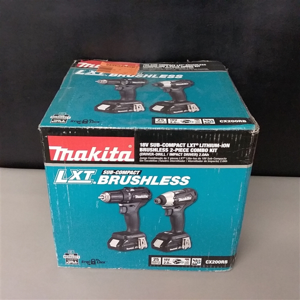Makita 18-Volt LXT Lithium-Ion Sub-Compact Brushless Cordless 2-piece Combo Kit (Driver-Drill/ Impact Driver) 2.0Ah