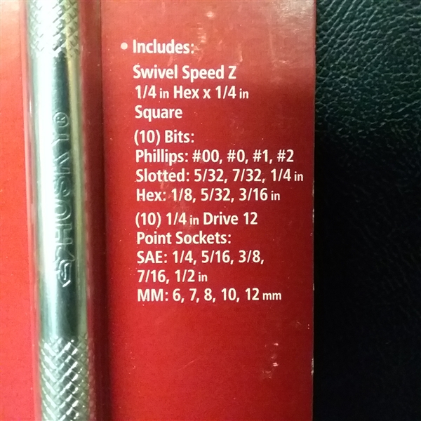 Husky 21-Piece Speed Swivel Hex Bit Wrench Set