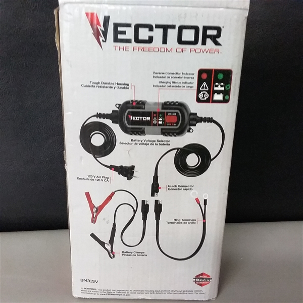 Vector 6-12 Volt Battery Charger & Maintainer 