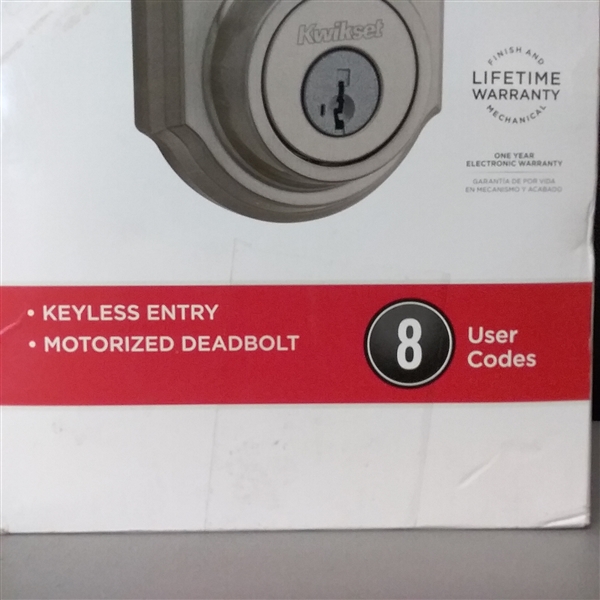 Kwikset Z-Wave SmartCode 909 Satin Nickel Single Cylinder Electronic Deadbolt Featuring SmartKey Security